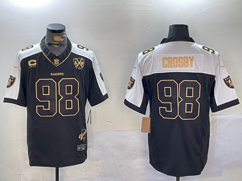 Men's Las Vegas Raiders Maxx Crosby #98 Black Alternate Jersey